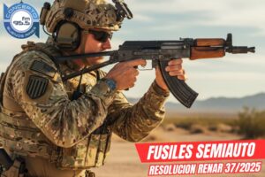 Fusiles Semiautomaticos resolucion renar 37 2025